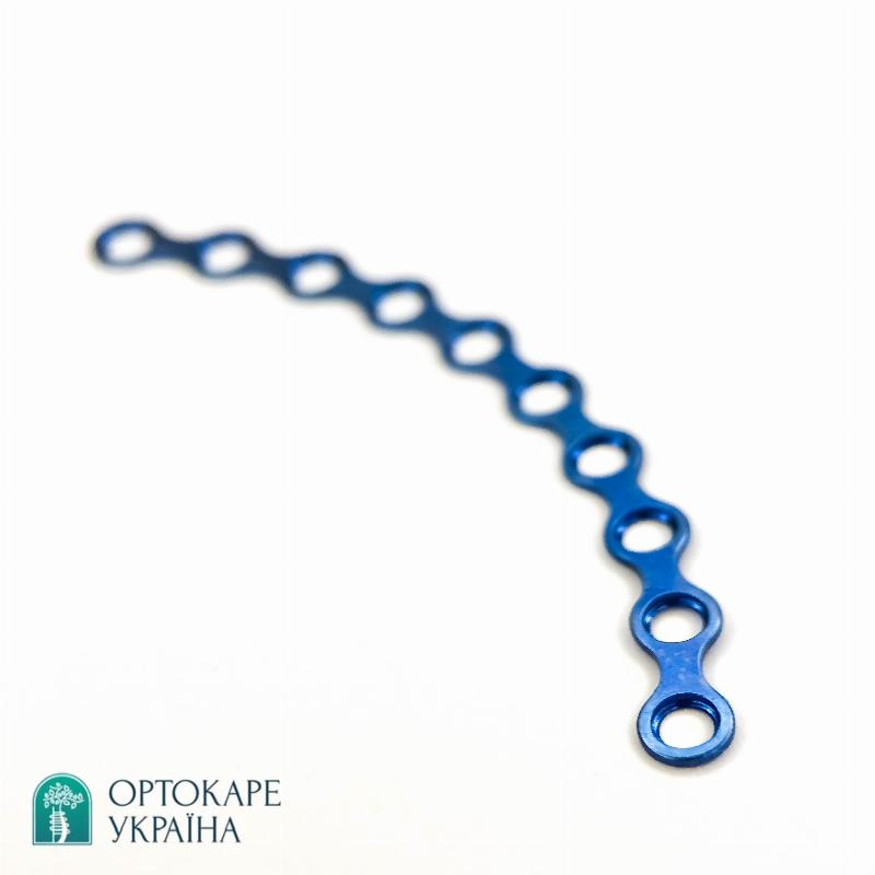 Орбітальна пластина з 10 отворами, товщиною 1,0 мм